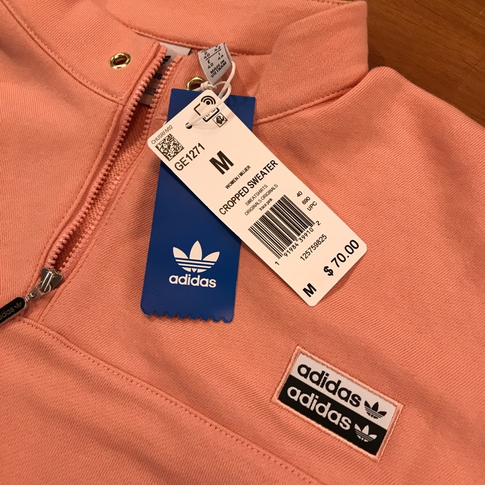 ADIDAS RYV Trace Pink Cropped Sweatsuit - Picture 9 of 12